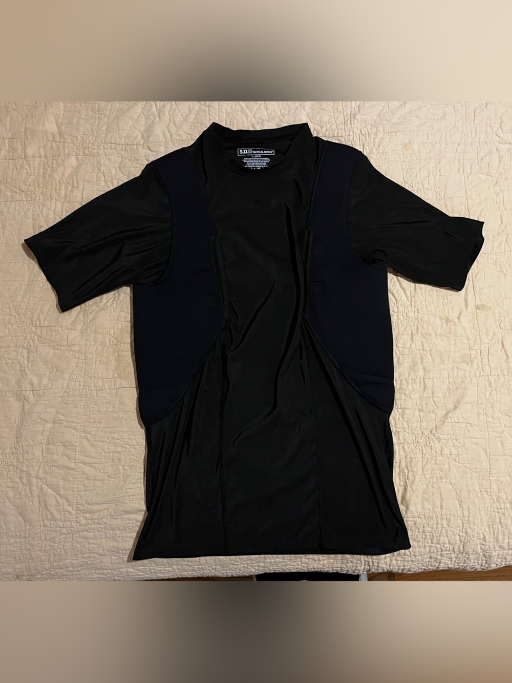 5.11 Tactical Black Short-Sleeve Tactical Performance shirt CC conceal carry